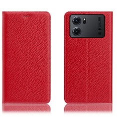 Coque Portefeuille Livre Cuir Etui Clapet H02P pour Oppo K10 5G Rouge