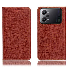 Coque Portefeuille Livre Cuir Etui Clapet H02P pour Oppo K10 Pro 5G Marron