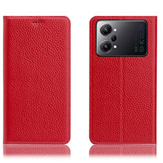 Coque Portefeuille Livre Cuir Etui Clapet H02P pour Oppo K10 Pro 5G Rouge
