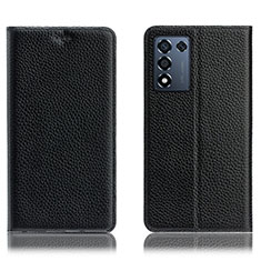 Coque Portefeuille Livre Cuir Etui Clapet H02P pour Oppo K9S 5G Noir