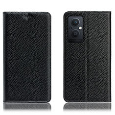 Coque Portefeuille Livre Cuir Etui Clapet H02P pour Oppo Reno7 Lite 5G Noir