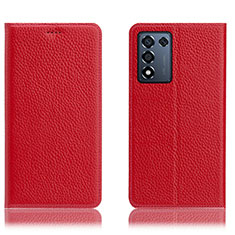 Coque Portefeuille Livre Cuir Etui Clapet H02P pour Realme 9 SE 5G Rouge