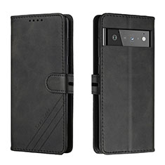 Coque Portefeuille Livre Cuir Etui Clapet H02X pour Google Pixel 6 5G Noir