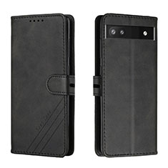 Coque Portefeuille Livre Cuir Etui Clapet H02X pour Google Pixel 6a 5G Noir