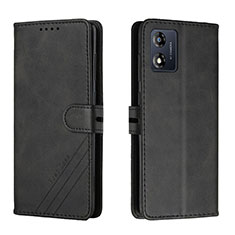 Coque Portefeuille Livre Cuir Etui Clapet H02X pour Motorola Moto E13 Noir