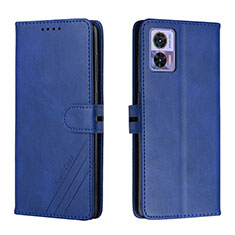 Coque Portefeuille Livre Cuir Etui Clapet H02X pour Motorola Moto Edge 30 Neo 5G Bleu