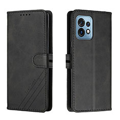 Coque Portefeuille Livre Cuir Etui Clapet H02X pour Motorola Moto Edge 40 Pro 5G Noir