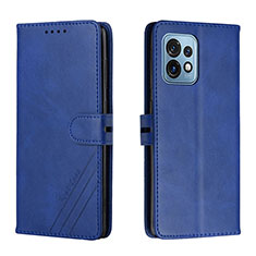 Coque Portefeuille Livre Cuir Etui Clapet H02X pour Motorola Moto Edge Plus (2023) 5G Bleu