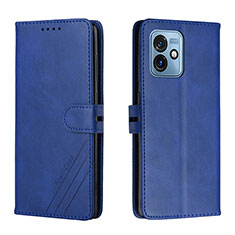 Coque Portefeuille Livre Cuir Etui Clapet H02X pour Motorola Moto G 5G (2023) Bleu