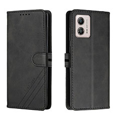 Coque Portefeuille Livre Cuir Etui Clapet H02X pour Motorola Moto G53 5G Noir