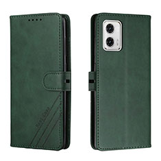 Coque Portefeuille Livre Cuir Etui Clapet H02X pour Motorola Moto G73 5G Vert