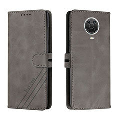 Coque Portefeuille Livre Cuir Etui Clapet H02X pour Nokia G10 Gris