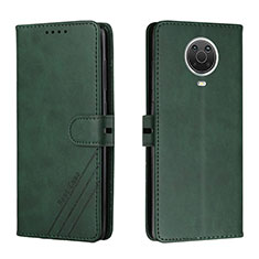 Coque Portefeuille Livre Cuir Etui Clapet H02X pour Nokia G10 Vert