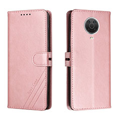 Coque Portefeuille Livre Cuir Etui Clapet H02X pour Nokia G30 Or Rose