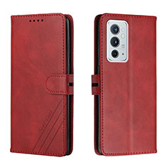 Coque Portefeuille Livre Cuir Etui Clapet H02X pour OnePlus 9RT 5G Rouge