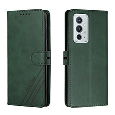 Coque Portefeuille Livre Cuir Etui Clapet H02X pour OnePlus 9RT 5G Vert