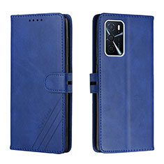 Coque Portefeuille Livre Cuir Etui Clapet H02X pour Oppo A53s 5G Bleu