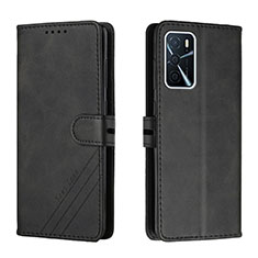 Coque Portefeuille Livre Cuir Etui Clapet H02X pour Oppo A53s 5G Noir