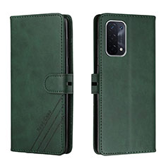 Coque Portefeuille Livre Cuir Etui Clapet H02X pour Oppo A54 5G Vert