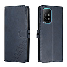 Coque Portefeuille Livre Cuir Etui Clapet H02X pour Oppo A94 5G Bleu