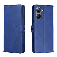 Coque Portefeuille Livre Cuir Etui Clapet H02X pour Realme 10 Pro 5G Bleu