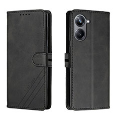 Coque Portefeuille Livre Cuir Etui Clapet H02X pour Realme 10 Pro 5G Noir