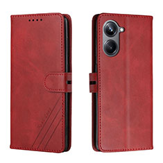 Coque Portefeuille Livre Cuir Etui Clapet H02X pour Realme 10 Pro 5G Rouge