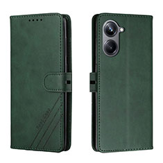 Coque Portefeuille Livre Cuir Etui Clapet H02X pour Realme 10 Pro 5G Vert