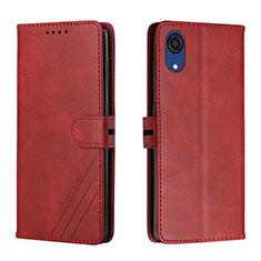 Coque Portefeuille Livre Cuir Etui Clapet H02X pour Samsung Galaxy A03 Core Rouge