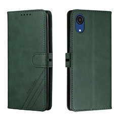 Coque Portefeuille Livre Cuir Etui Clapet H02X pour Samsung Galaxy A03 Core Vert