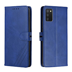 Coque Portefeuille Livre Cuir Etui Clapet H02X pour Samsung Galaxy A03s Bleu