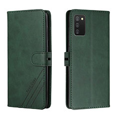 Coque Portefeuille Livre Cuir Etui Clapet H02X pour Samsung Galaxy A03s Vert