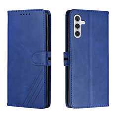 Coque Portefeuille Livre Cuir Etui Clapet H02X pour Samsung Galaxy A04s Bleu