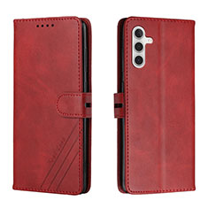 Coque Portefeuille Livre Cuir Etui Clapet H02X pour Samsung Galaxy A04s Rouge