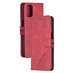 Coque Portefeuille Livre Cuir Etui Clapet H02X pour Xiaomi Mi 10T 5G Rouge