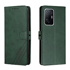 Coque Portefeuille Livre Cuir Etui Clapet H02X pour Xiaomi Mi 11T Pro 5G Vert