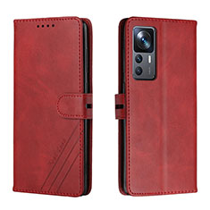 Coque Portefeuille Livre Cuir Etui Clapet H02X pour Xiaomi Mi 12T 5G Rouge