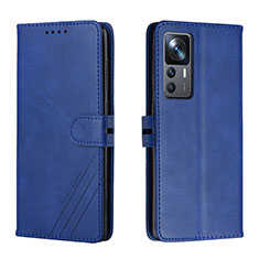 Coque Portefeuille Livre Cuir Etui Clapet H02X pour Xiaomi Mi 12T Pro 5G Bleu