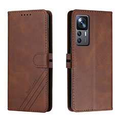 Coque Portefeuille Livre Cuir Etui Clapet H02X pour Xiaomi Mi 12T Pro 5G Marron