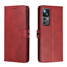 Coque Portefeuille Livre Cuir Etui Clapet H02X pour Xiaomi Mi 12T Pro 5G Rouge