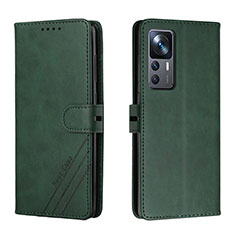 Coque Portefeuille Livre Cuir Etui Clapet H02X pour Xiaomi Mi 12T Pro 5G Vert