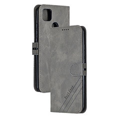 Coque Portefeuille Livre Cuir Etui Clapet H02X pour Xiaomi POCO C3 Gris