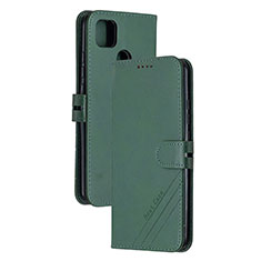 Coque Portefeuille Livre Cuir Etui Clapet H02X pour Xiaomi POCO C31 Vert