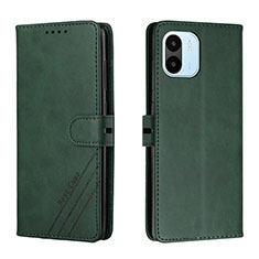 Coque Portefeuille Livre Cuir Etui Clapet H02X pour Xiaomi Poco C50 Vert