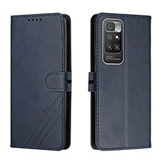 Coque Portefeuille Livre Cuir Etui Clapet H02X pour Xiaomi Redmi 10 (2022) Bleu