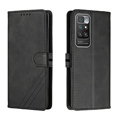 Coque Portefeuille Livre Cuir Etui Clapet H02X pour Xiaomi Redmi 10 4G Noir