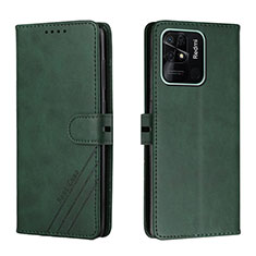 Coque Portefeuille Livre Cuir Etui Clapet H02X pour Xiaomi Redmi 10 Power Vert