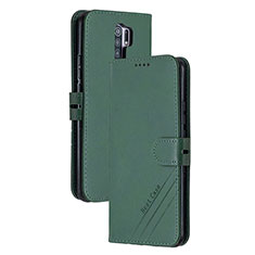 Coque Portefeuille Livre Cuir Etui Clapet H02X pour Xiaomi Redmi 9 Prime India Vert