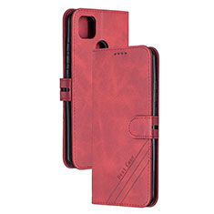 Coque Portefeuille Livre Cuir Etui Clapet H02X pour Xiaomi Redmi 9C NFC Rouge