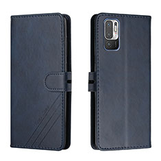 Coque Portefeuille Livre Cuir Etui Clapet H02X pour Xiaomi Redmi Note 10 5G Bleu